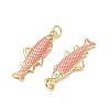Brass Enamel Pendants KK-CBA9234-13G-02-2