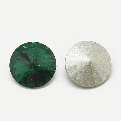Pointed Back Glass Rhinestone Cabochons RGLA-T086-12mm-15-1