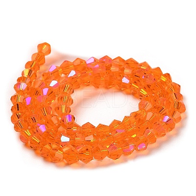 Transparent Electroplate Glass Beads Strands LS-EGLA-A039-T3mm-L11-1