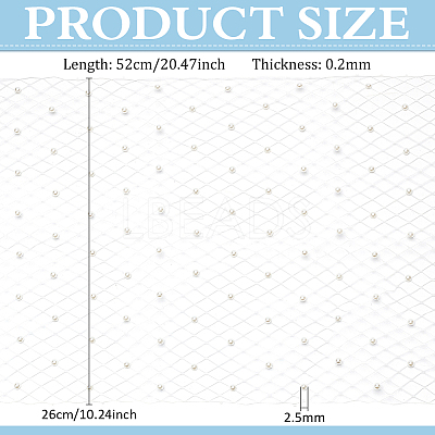 Polyester Mesh Ribbons for Bridal Headwear AJEW-WH0518-73A-1
