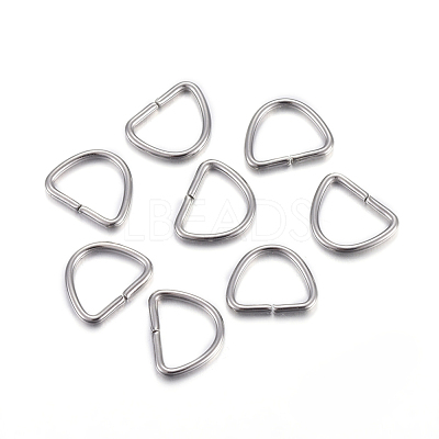 Tarnish Resistant 304 Stainless Steel D Rings STAS-F191-05P-A-1