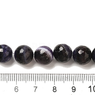 Natural Agate(Dyed & Heated) Beads Strands G-H066-B11-03-1