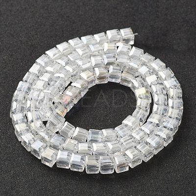 Electroplate Glass Beads Strands EGLA-R030-4x4mm-20-1