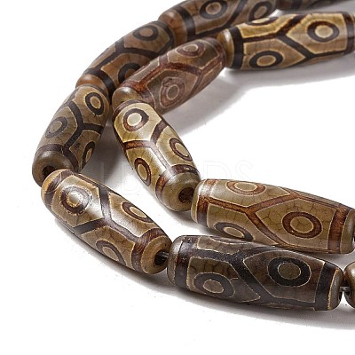 Tibetan Style dZi Beads Strands G-A024-01S-1