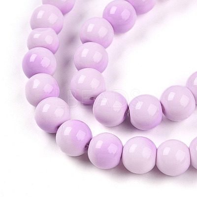Baking Paint Glass Beads X1-DGLA-N012-10mm-02-1