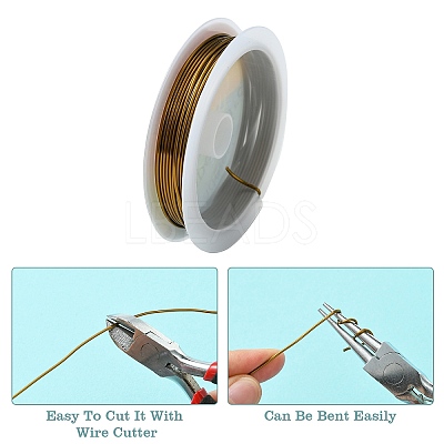 Copper Jewelry Wire CWIR-CW1mm-29-1