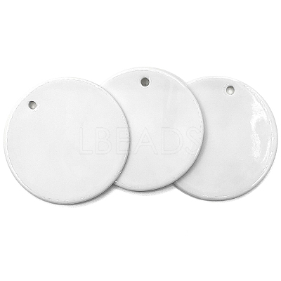 Porcelain Blank Big Pendants LS-PORC-PW0001-100-1
