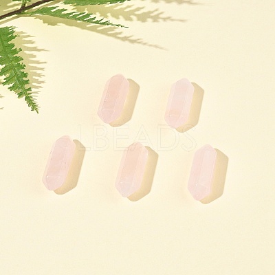 5Pcs Natural Rose Quartz Healing Stones G-FS0005-83D-1