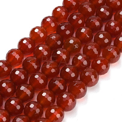 Natural Carnelian Beads Strands G-C280-B10-10mm-1