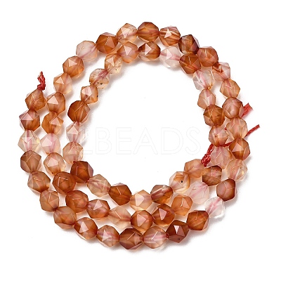 Natural Red Agate Beads Strands G-Z119-A02-01-1
