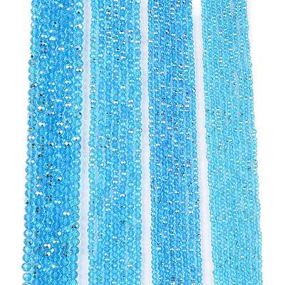 Electroplate Glass Beads Strands EGLA-A044-T4mm-L08-1