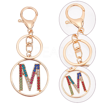 Alloy Colorful Rhinestone Keychain KEYC-WR0001-26-1
