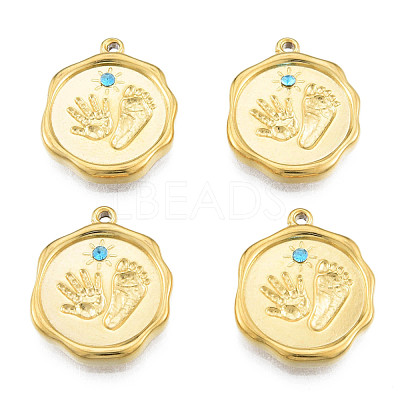 304 Stainless Steel Pendants STAS-N098-159LG-1