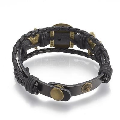 Imitation Leather Bracelet Making MAK-R024-01-1