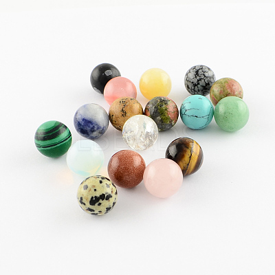 Natural & Synthetic Gemstone Stone Beads G-S117-12mm-M-1