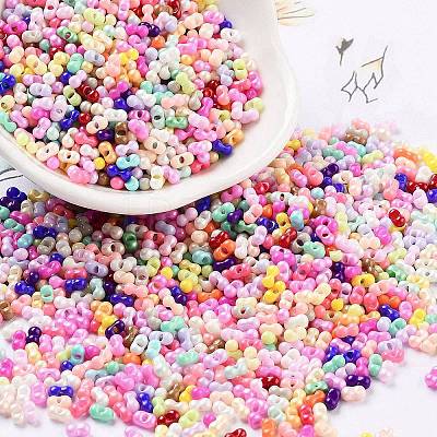 Baking Paint Glass Seed Beads SEED-A033-04N-1