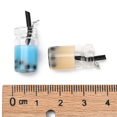 Glass Bottle Pendants CRES-N017-03-M-1