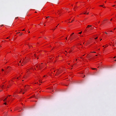Imitate Austrian Crystal Bicone Glass Beads Strands GLAA-F029-3x3mm-14-1