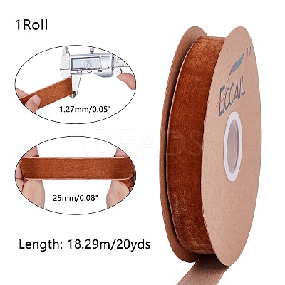 Velvet Ribbon SRIB-WH0006-18L-1