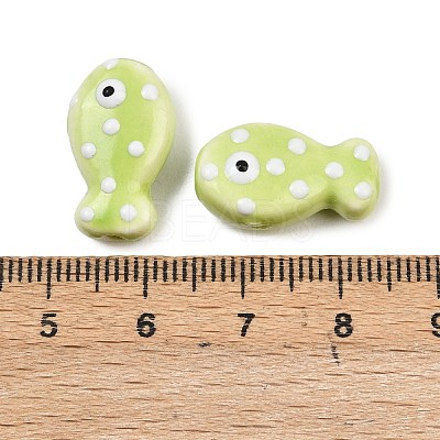 Handmade Porcelain Beads PORC-B009-03K-1