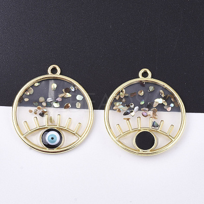 Epoxy Resin Pendants X-RESI-S365-76A-1