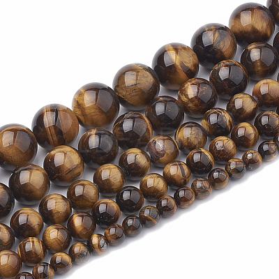 Natural Tiger Eye Beads Strands X-G-S333-8mm-001-1