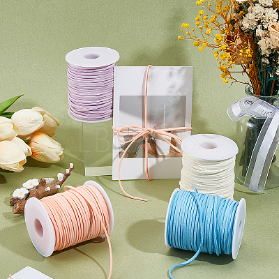 4 Rolls 4 Colors Flat Faux Suede Cord LW-CL0001-04A-1