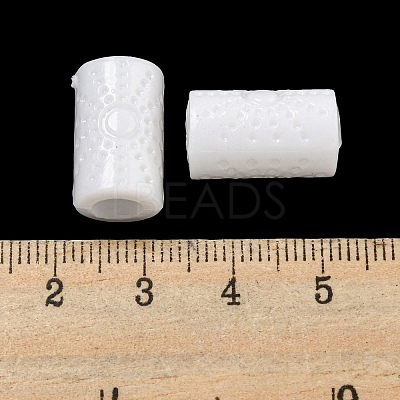 Opaque Acrylic European Beads SACR-L007-002B-1