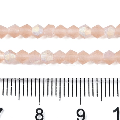 Imitate Austrian Crystal Bicone Frosted Glass Beads Strands EGLA-A039-T2mm-MB12-1