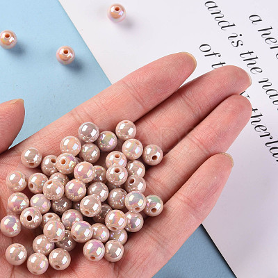 Opaque Acrylic Beads MACR-S370-D8mm-34-1