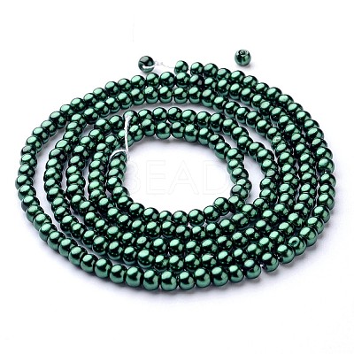 Glass Pearl Beads Strands HY-4D-B59-1