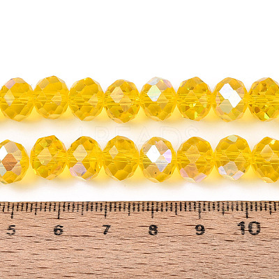 Electroplate Glass Beads Strands EGLA-A034-T10mm-L30-1
