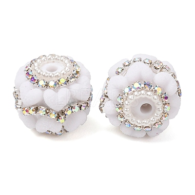 Rwsin & Acrylic & ABS Imitation Pearl Beads RE-CBA1913-03H-1