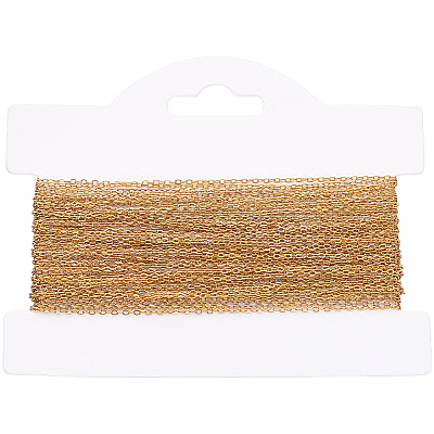 1 Roll Ion Plating(IP) 304 Stainless Steel Cable Chains CHS-BBC0001-20-1