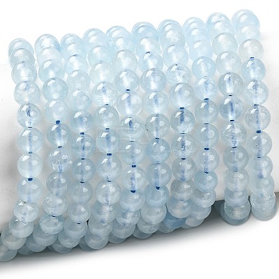 Natural Aquamarine Beads Strands G-G344-A08-4mm-1