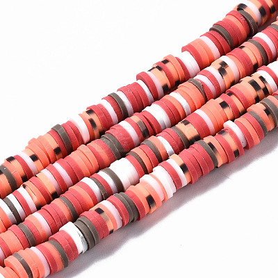 Handmade Polymer Clay Beads Strands CLAY-N008-010-H72-1