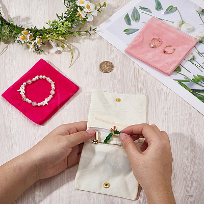 3Pcs 3 Colors Folding Velvet Jewelry Storage Bags for Earrings Rings Bracelets ABAG-CN0001-69B-1