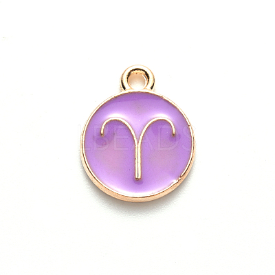 Alloy Enamel Pendants ENAM-S124-01A-01A-1