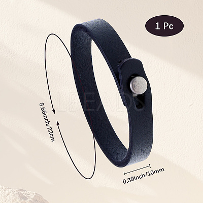1Pc Punk Retro Ethnic Style Handmade Leather Bracelet Couple Literary Hand Strap Men BJEW-CL0001-02C-1