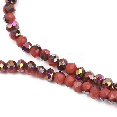 Electroplate Glass Beads Stradns EGLA-H114-02A-06-1