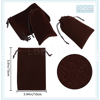 Velvet Jewelry Drawstring Gift Bags ABAG-BBC0001-10C-03-1