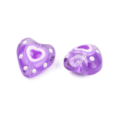 Handmade Lampwork Beads Strands LAMP-R004-06A-02-1