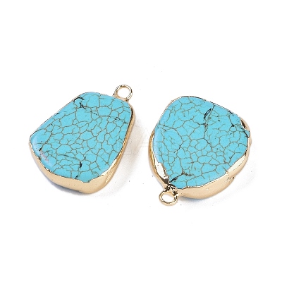 Synthetic Turquoise Pendants KK-F868-32G-01-1