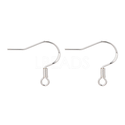 925 Sterling Silver Flat Coil Earwire STER-S002-53-1