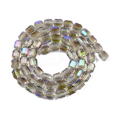 Electroplate Glass Beads Strands GLAA-G112-07B-1