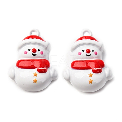 Christmas Themes Baking Paint Alloy Pendants LS-FIND-G097-02A-1