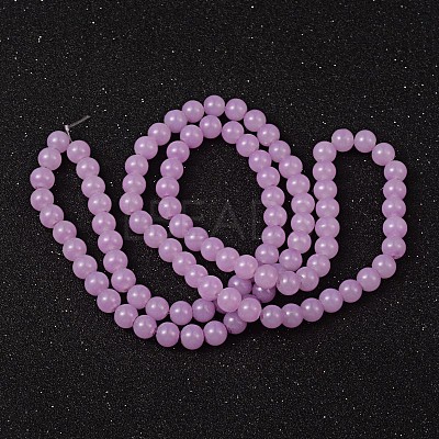 Imitation Jade Glass Beads Strands DGLA-S076-8mm-22-1