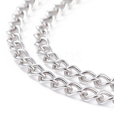 Tarnish Resistant 304 Stainless Steel Curb Chains CHS-S006-JA615-2-1