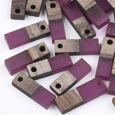 Resin & Walnut Wood Pendants RESI-S358-19H-1