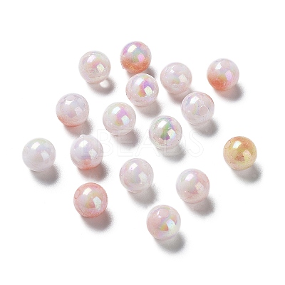 Two Tone Opaque Acrylic Beads LS-SACR-P024-01A-W13-1